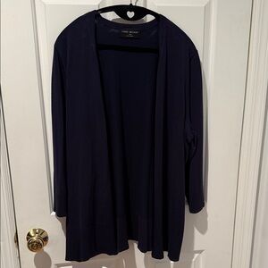 Lane Bryant Navy Blue Open Front Cardigan 18/20